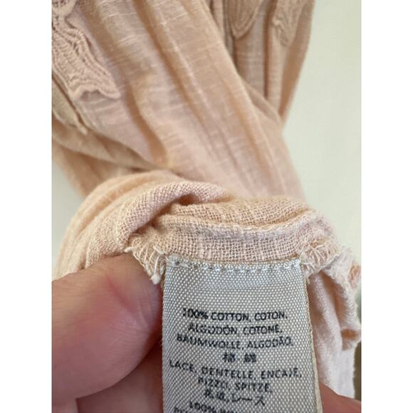 Free People In Your Arms Floral Appliqué Dress, Size Small - Picture 6 of 9